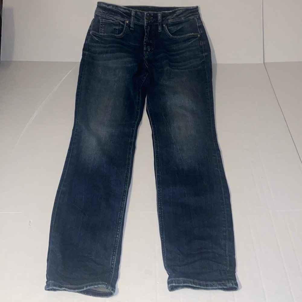 Silver Jeans Co. Women’s Size W 27 X L 29 Boyfriend Denim Blue Jeans